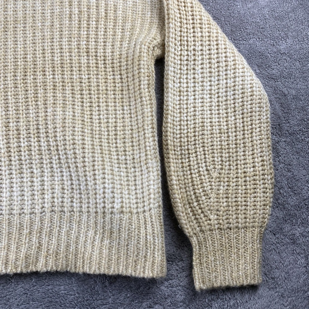 A New Day Cable Knit Pullover Sweater Womens Small Beige Long Sleeve - Picture 13 of 15